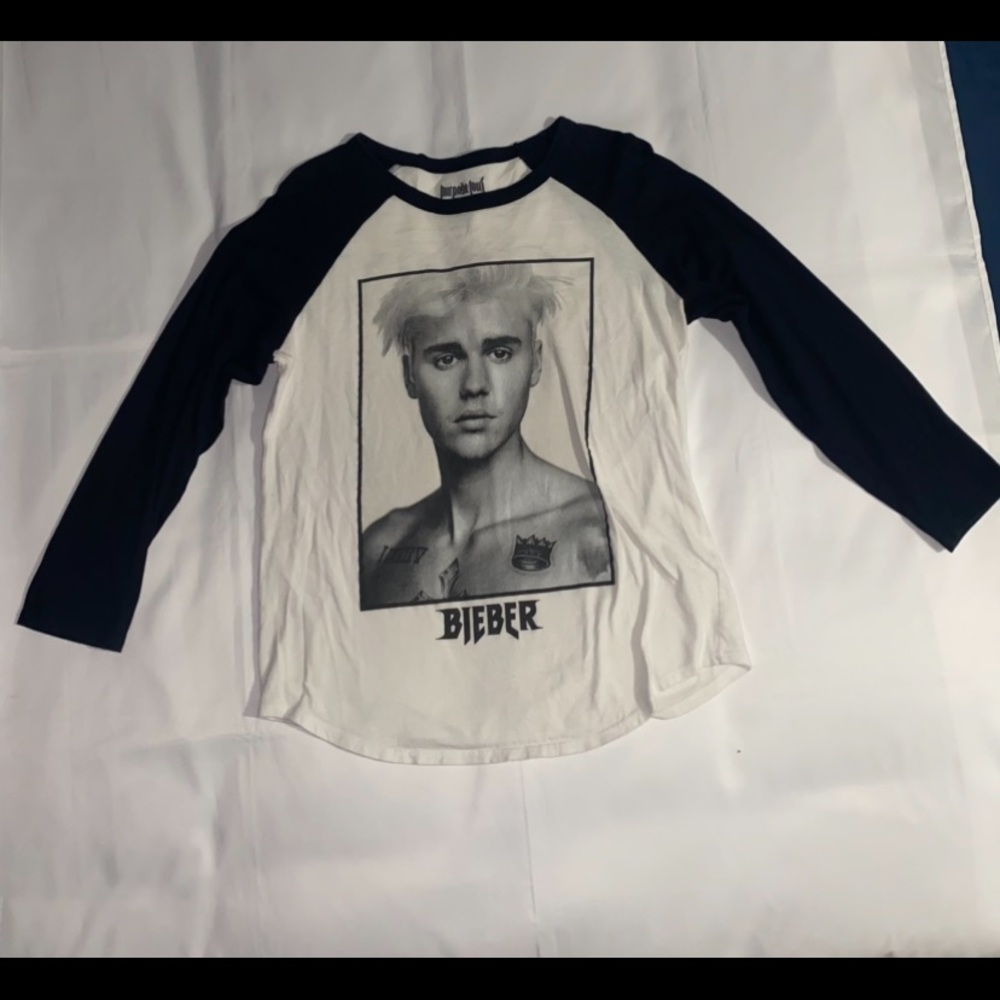 2016 Purpose Tour Merchandise Justin Bieber Sorry Baseball Tee